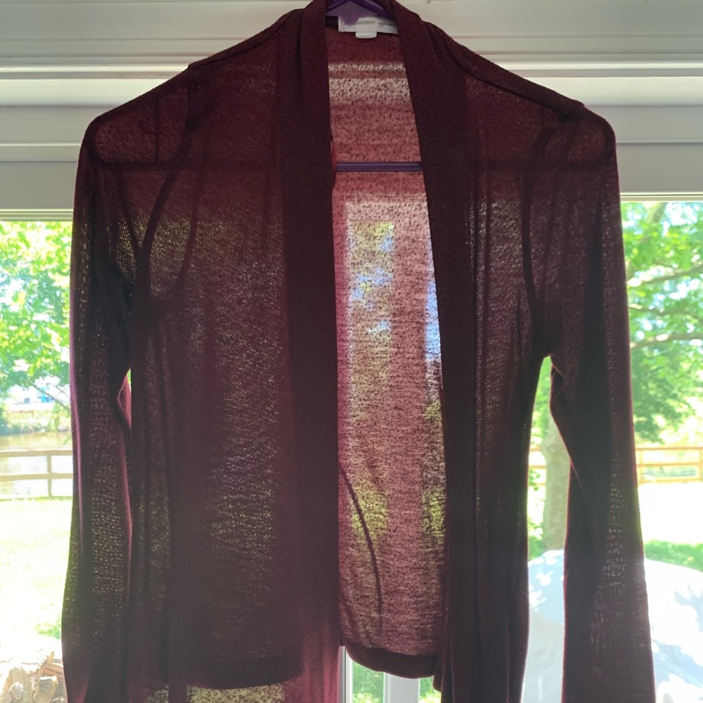 Maroon Cardigan